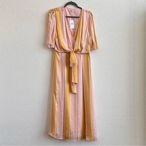 Leyden Sherbet Striped MIDI Dress